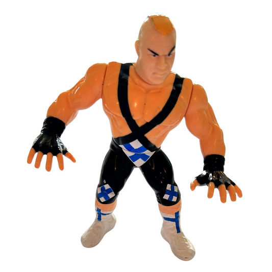 WWF Ludvig Borga green card, series 11 figure by Hasbro, working mechanism