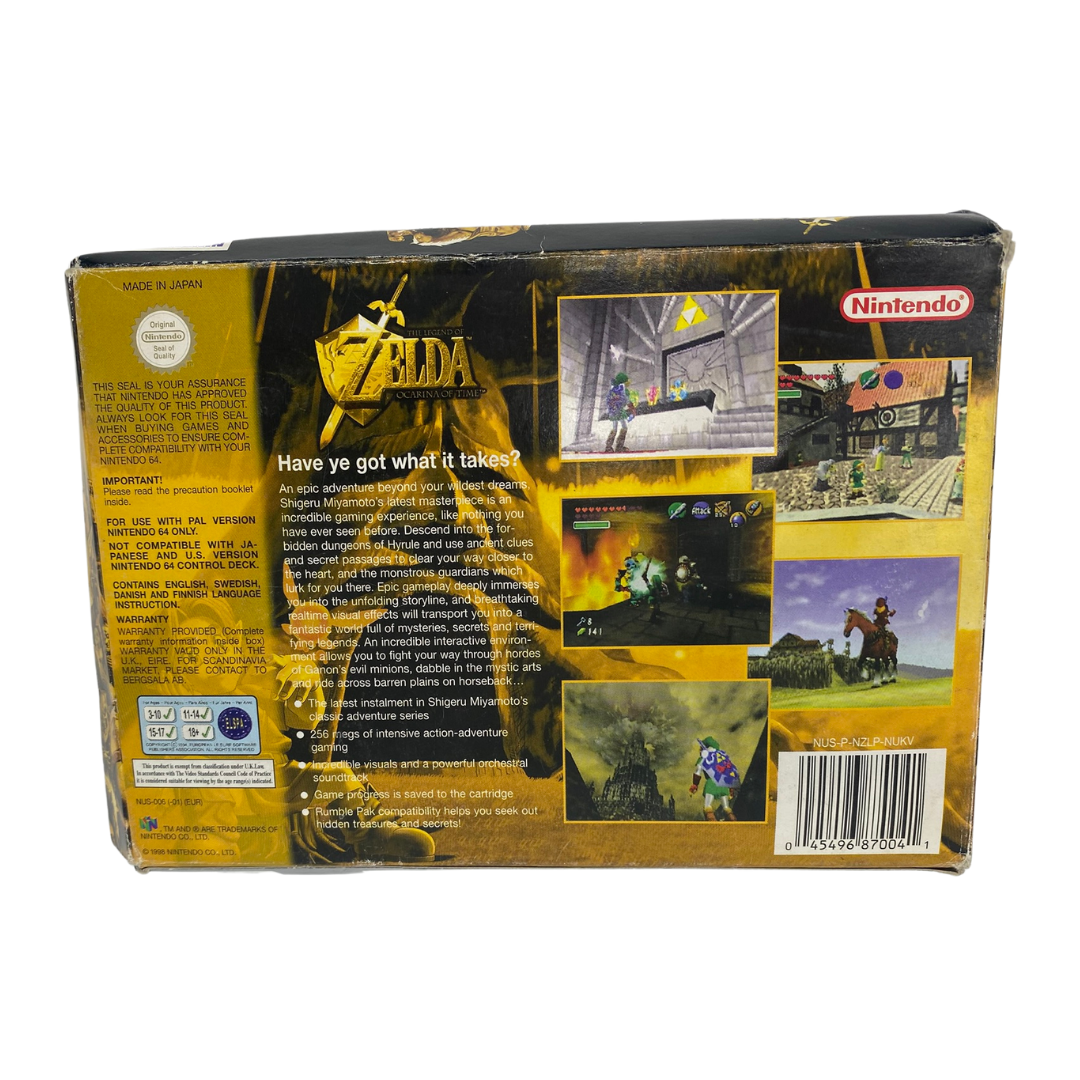 Nintendo 64 / N64 The Legend Of Zelda Ocarina Of Time, game box instructions