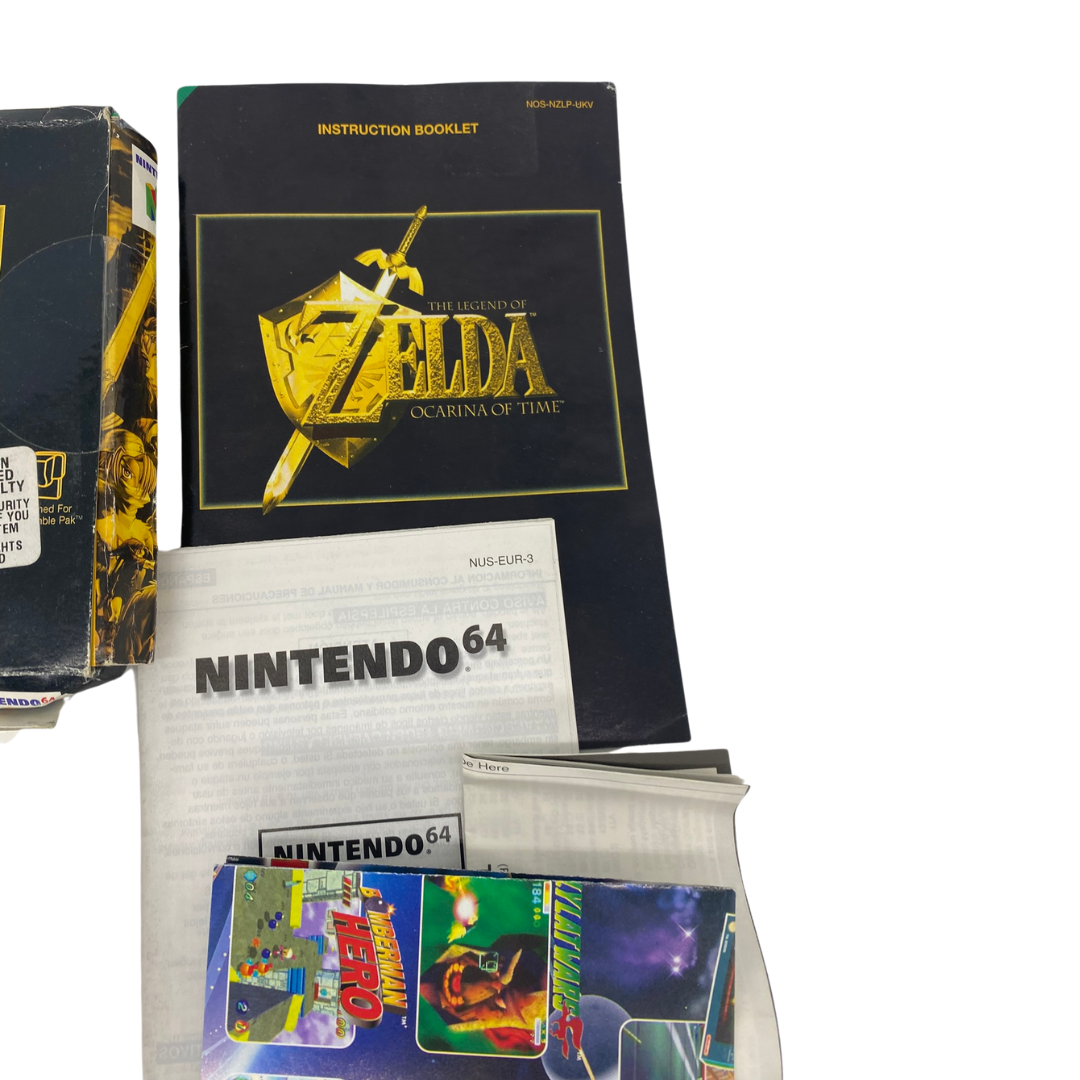 Nintendo 64 / N64 The Legend Of Zelda Ocarina Of Time, game box instructions