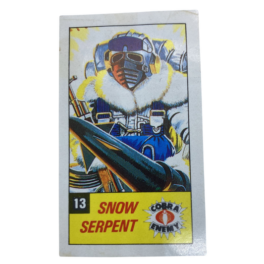 Action Force, GI Joe Snow Serpent Collectors card 13