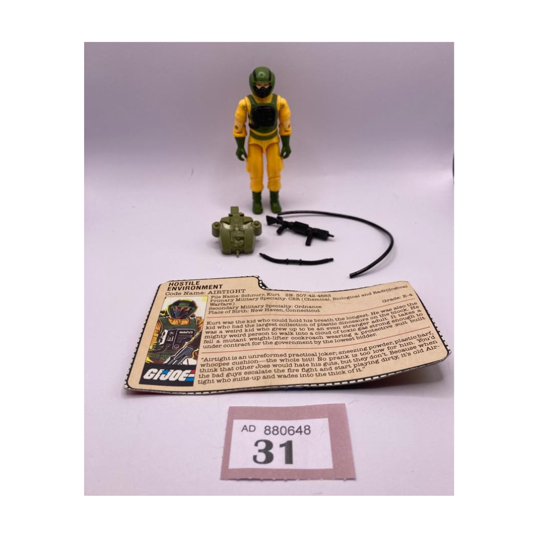 G.I. Joe, Action Force Airtight complete with file card 31