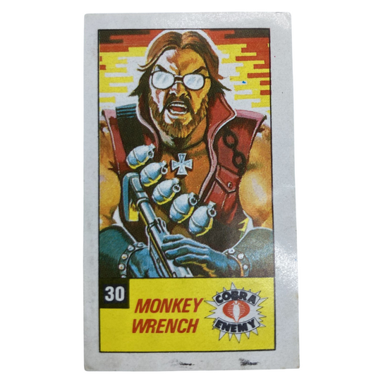 Action Force, GI Joe Monkey Wrench Collectors card 30