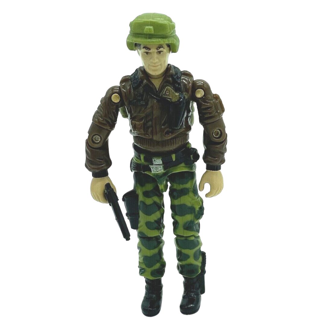 G.I. Joe Hawk complete figure. General Hawk with Action Force file card