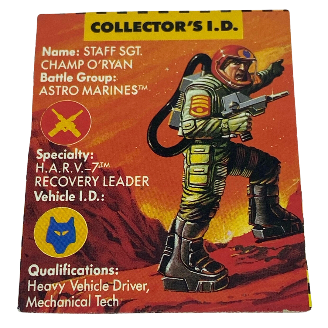 Starcom Collectors ID Staff Sgt Champ ORYAN, HARV7