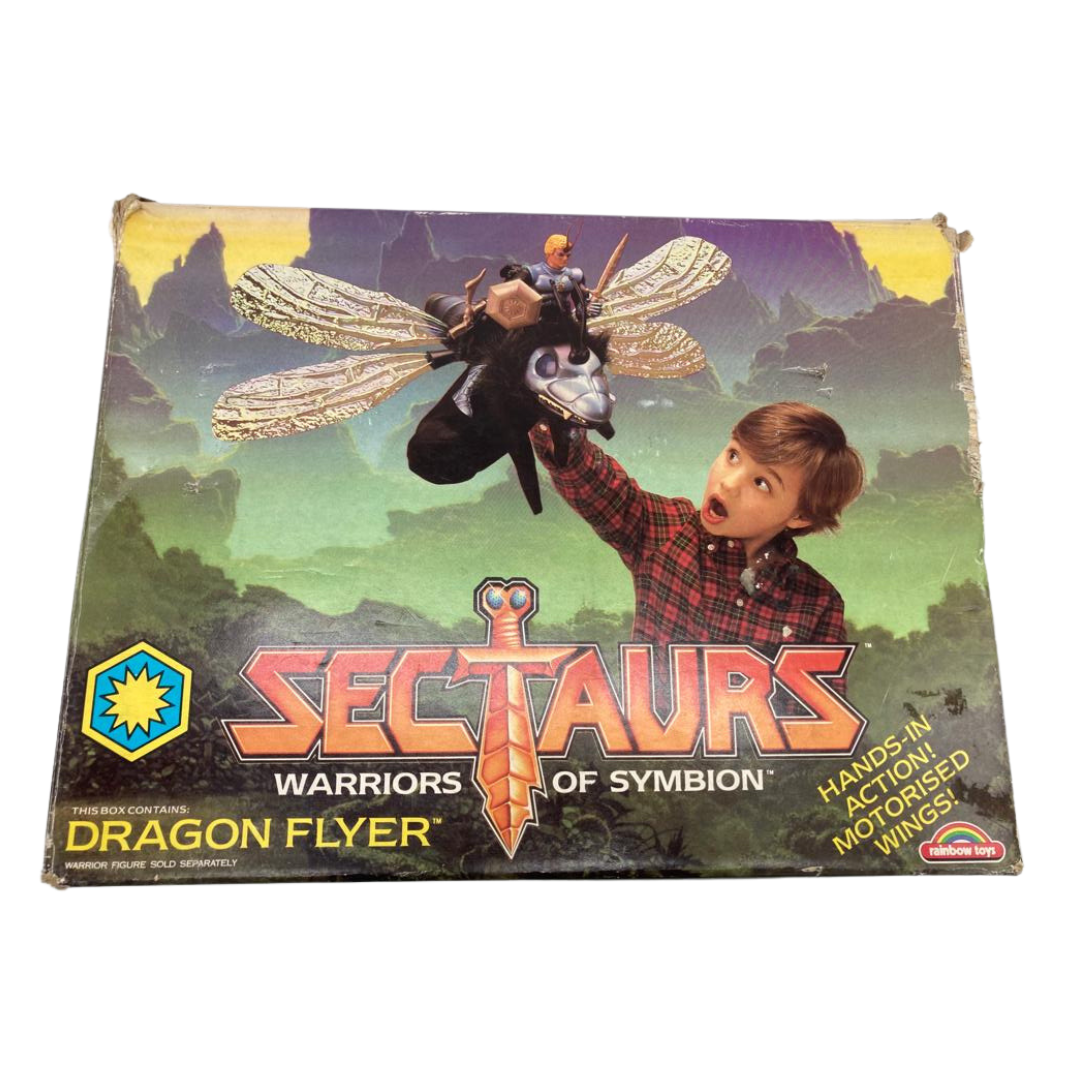 Sectaurs Dragon Flyer with Prince Dargon figure, boxed with instructions 55