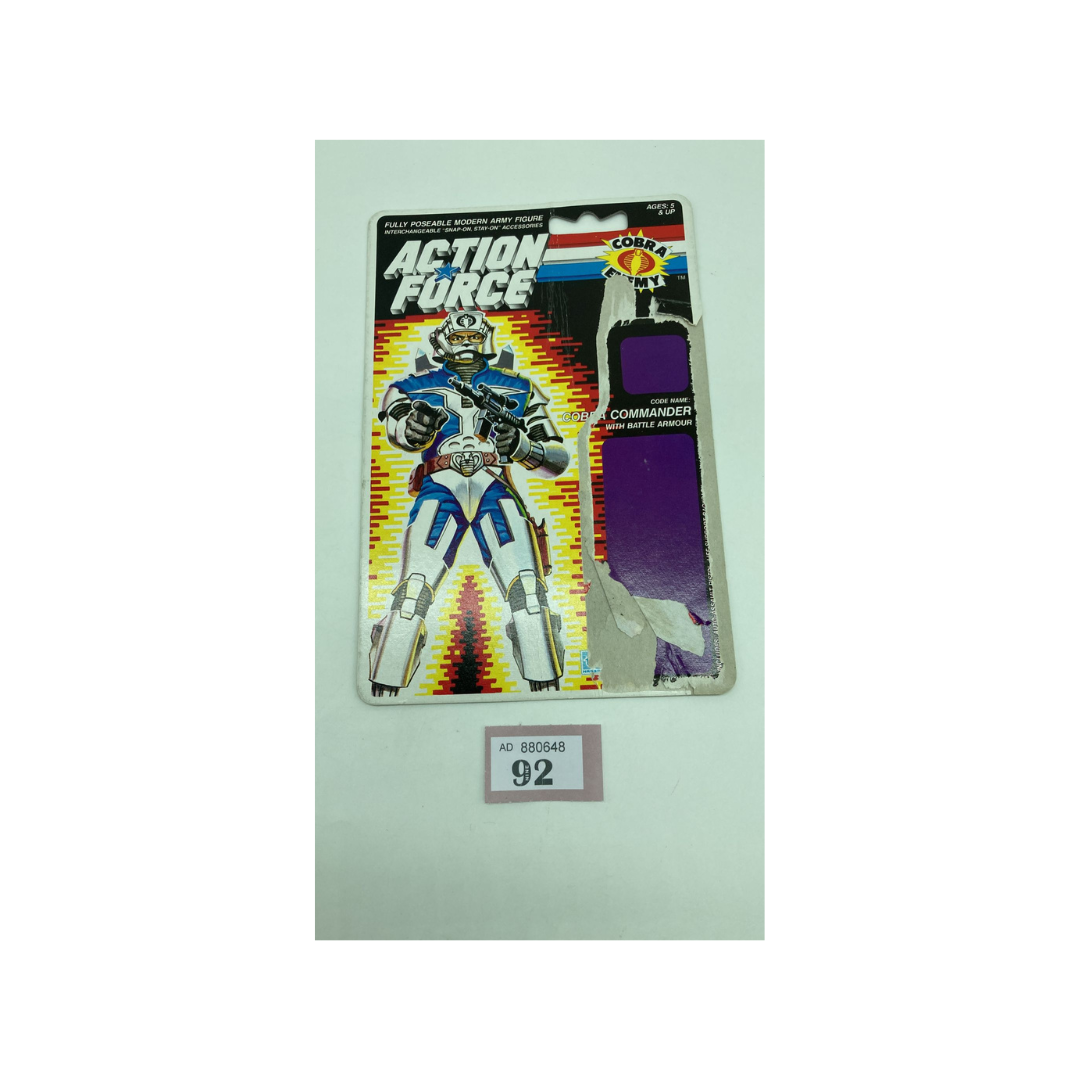 G.I. Joe, Action Force Cobra Commander V3 backing card 92