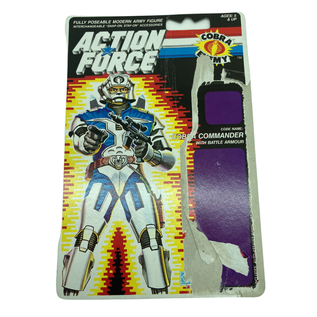 G.I. Joe, Action Force Cobra Commander V3 backing card 92