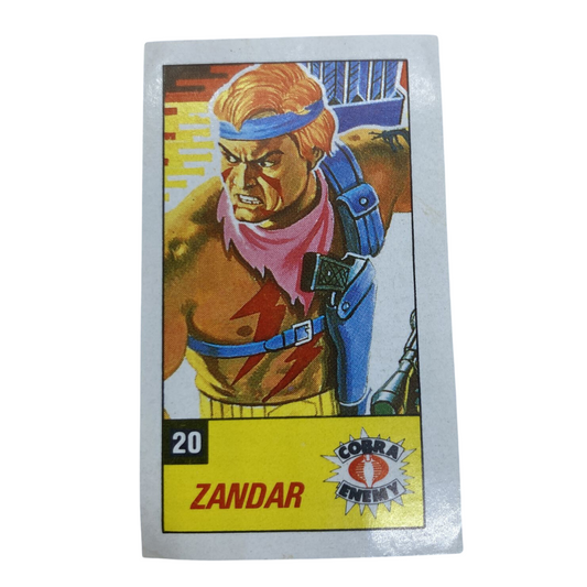 Action Force, GI Joe Zartan Collectors card 20