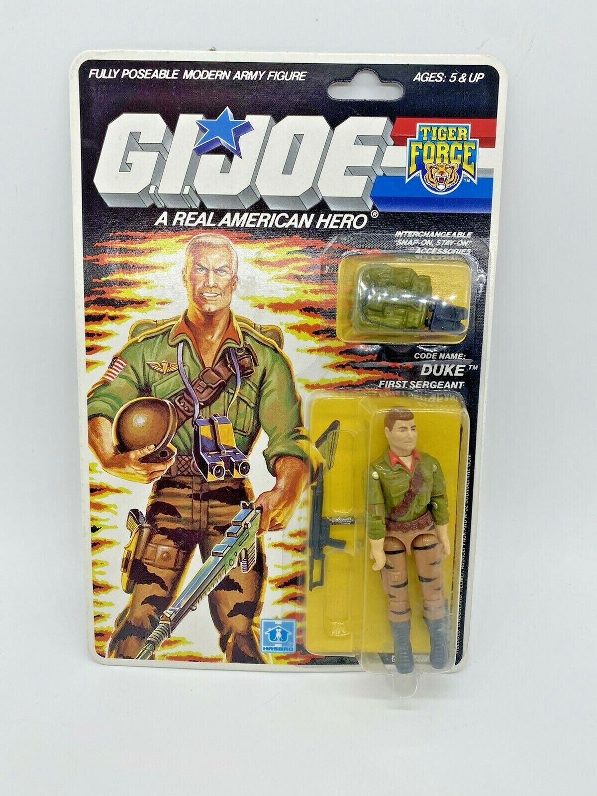 G.I. Joe Tiger Force Duke MOC, vintage 1980s toy figure