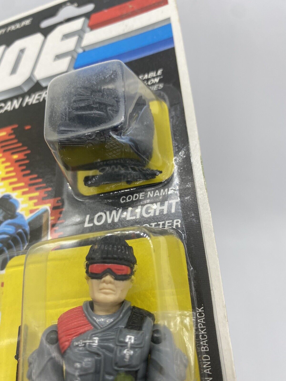 G.I. Joe Action Force Low Light MOC Complete vintage 1980s GI Joe lowlight