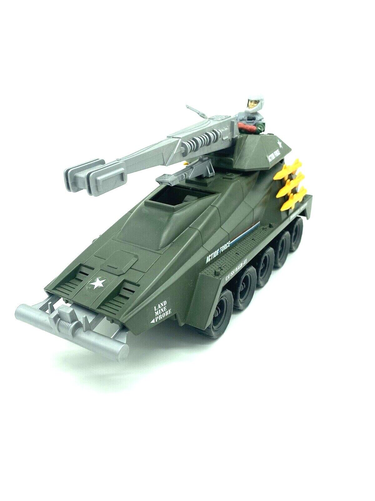 G.I Joe Persuader tank vehicle complete with Backstop. Action Force stickers